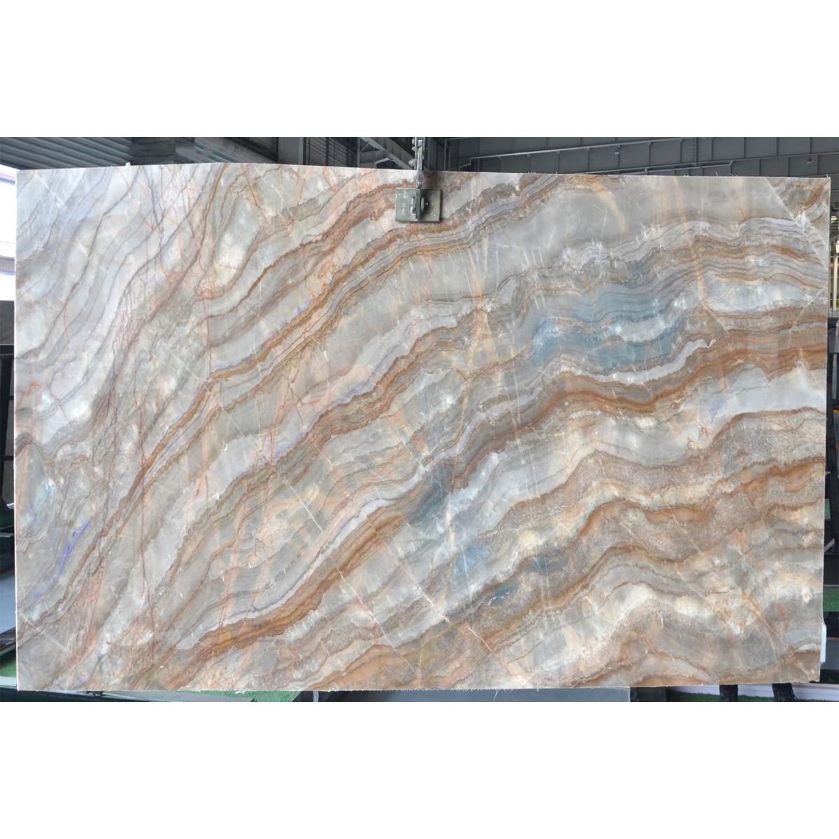 Luxury Customize Size Blue Impression Marble Slab For Wall Decor Romm Furniture Bathroom Livingroom Floor Tiles