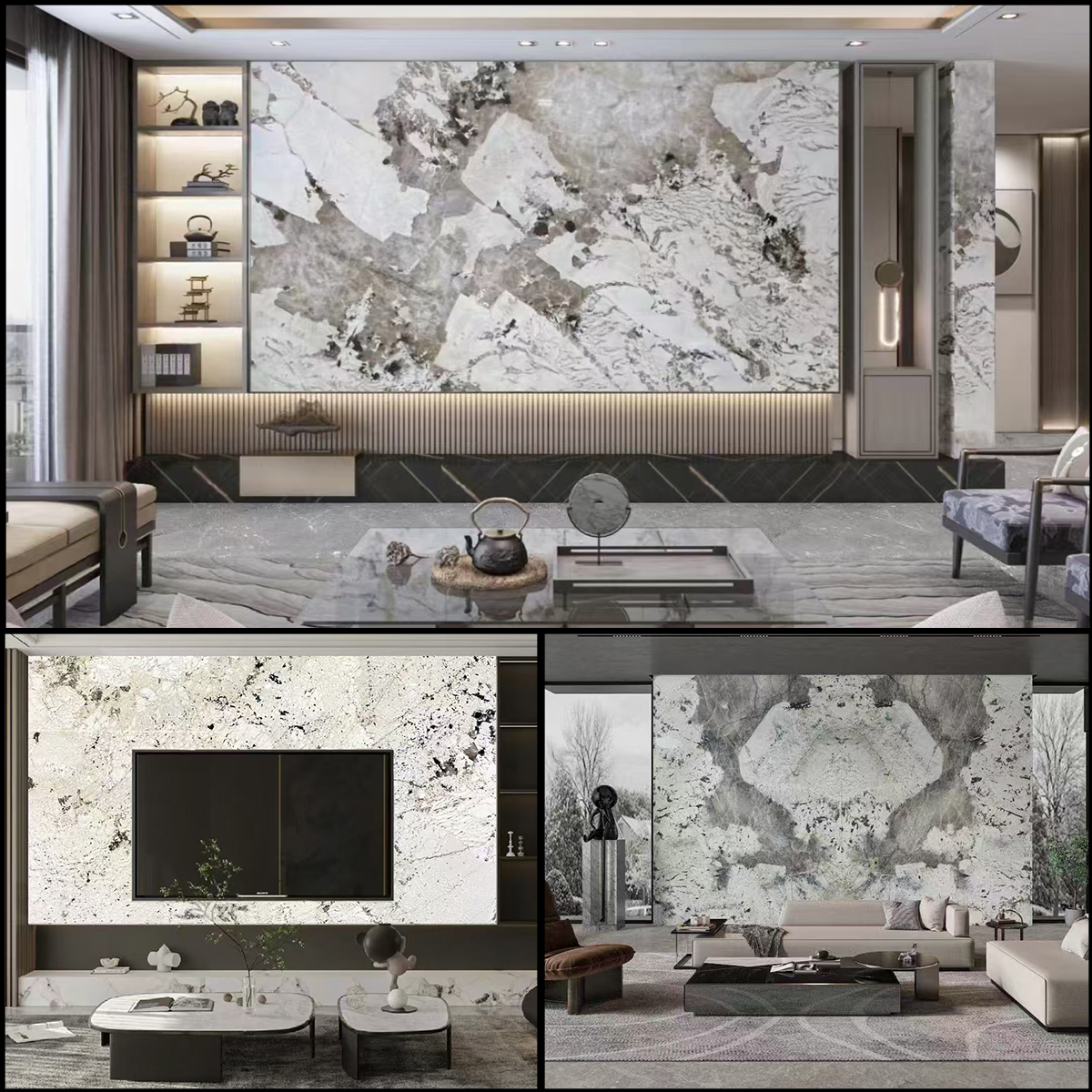 Luxury Natural Stone Pandora Marble For Livingroom Wall Decor Kitchen Countertop Floor Tiles