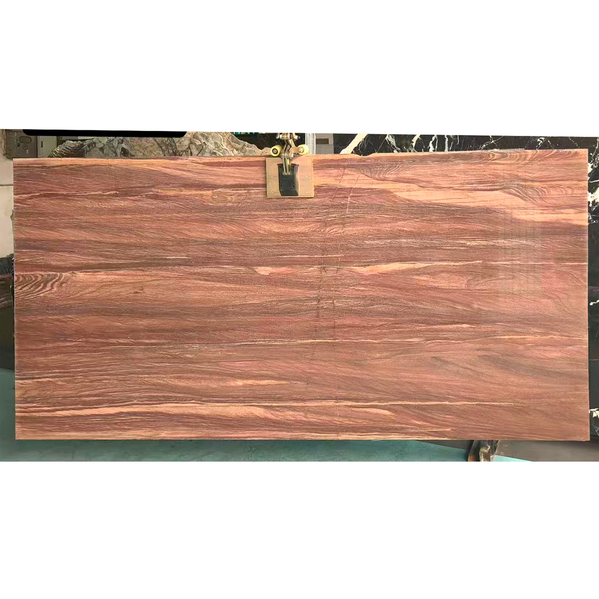 Natural Sandalwood Grain Red Marble For Stone Porjects Villa Stair Furniture Home Decor