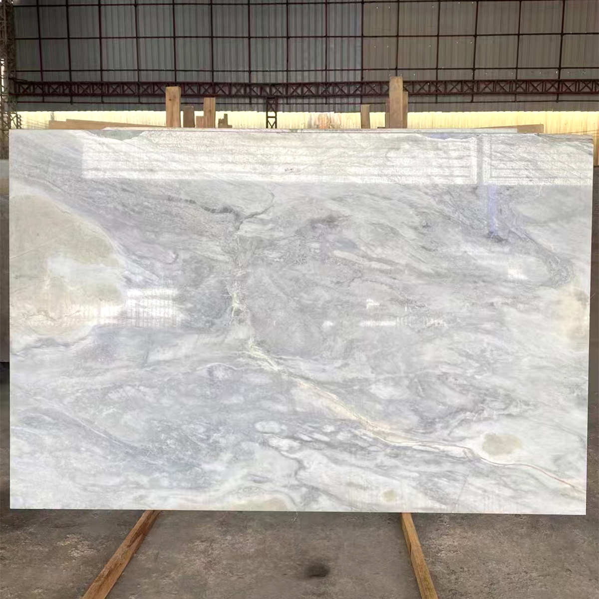 Luxury Sky White Blue Marble Slab For House Villa Decoration Engineering Hotel Lobby Decor Dining Restaurant Decoration