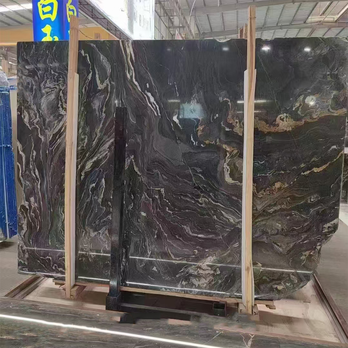 Elegant Italy Black Glod Marble For Kitchen Countertop Home Furniture Floor Tiles Hotel Lobby Decor