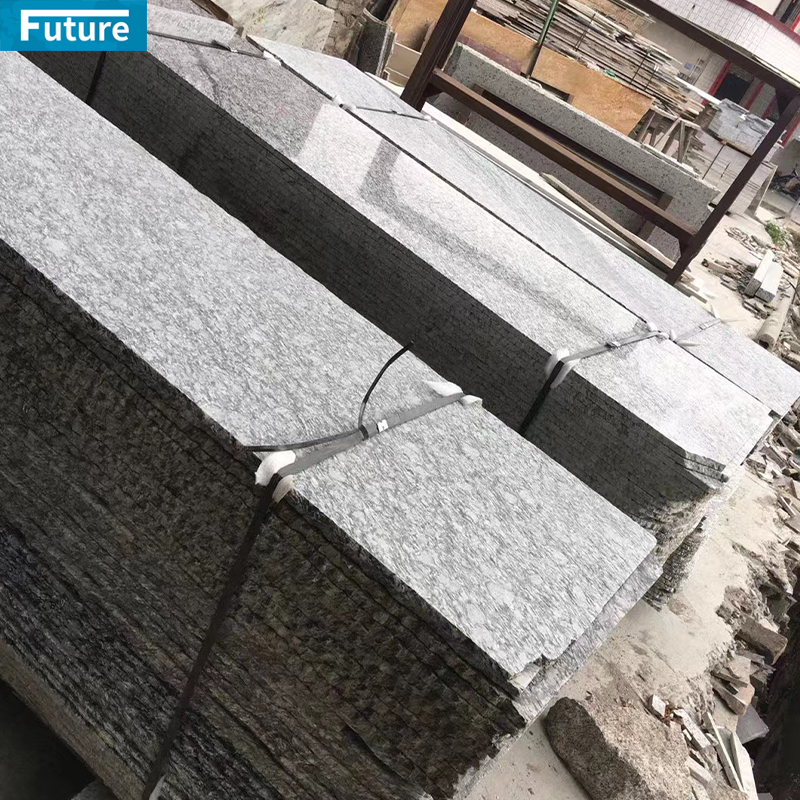 Natural Stone Blue Grey Granite Slab For Kitchen Island Countertop Wash Basin Sink Floor Tile Wall Panel Stairase Outdoor Stone Engineering