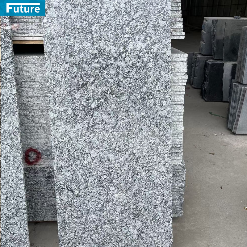 Natural Stone Blue Grey Granite Slab For Kitchen Island Countertop Wash Basin Sink Floor Tile Wall Panel Stairase Outdoor Stone Engineering