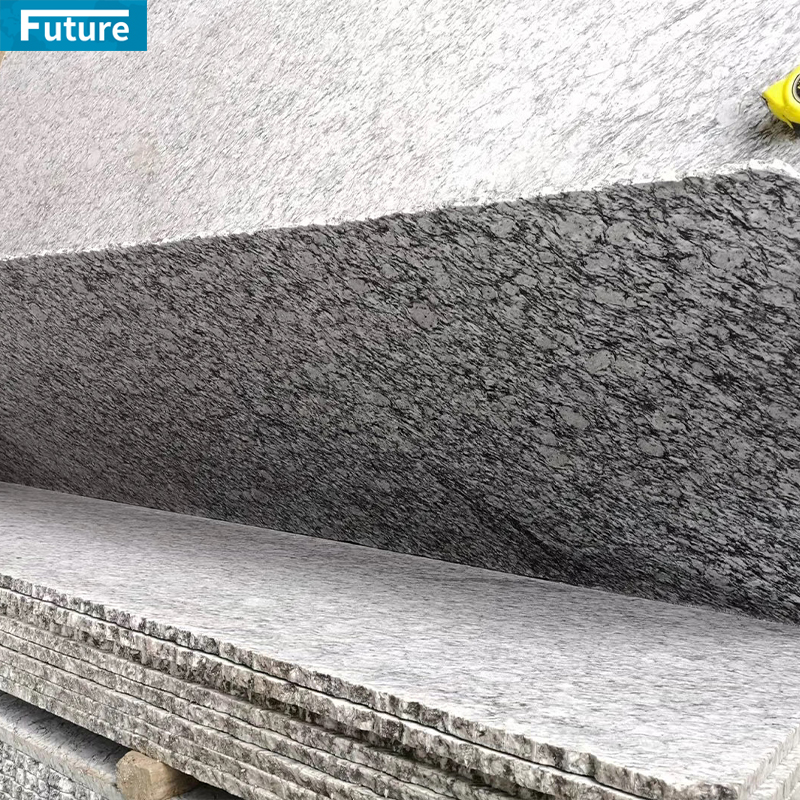 Natural Stone Blue Grey Granite Slab For Kitchen Island Countertop Wash Basin Sink Floor Tile Wall Panel Stairase Outdoor Stone Engineering