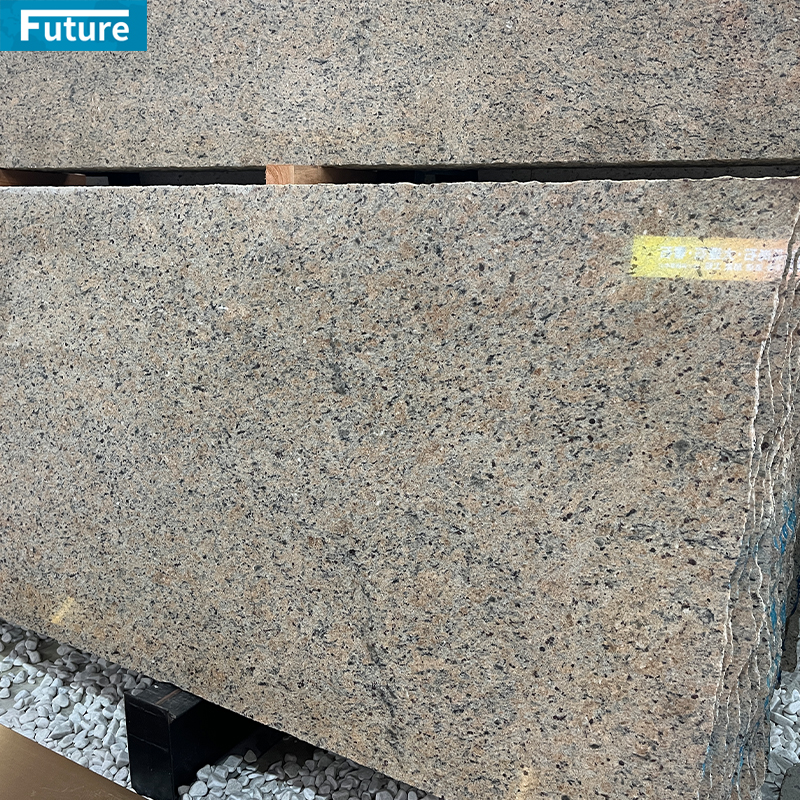 Wholesales Durable Verdy Yellow Flamed Granite Slab For Wall Veneer Ceiling Tiles Floor Tiles Kitchen Countertop Stone Projects