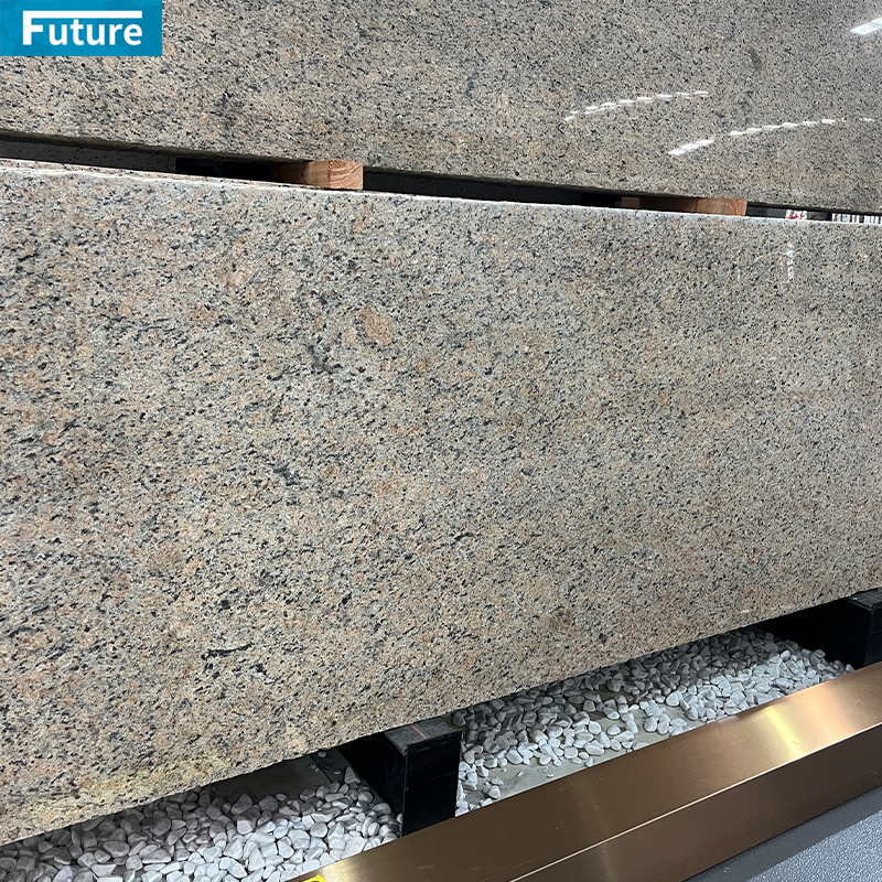 Wholesales Durable Verdy Yellow Flamed Granite Slab For Wall Veneer Ceiling Tiles Floor Tiles Kitchen Countertop Stone Projects