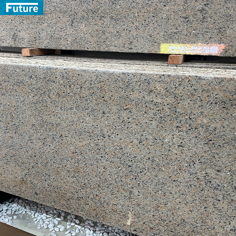 Wholesales Durable Verdy Yellow Flamed Granite Slab For Wall Veneer Ceiling Tiles Floor Tiles Kitchen Countertop Stone Projects