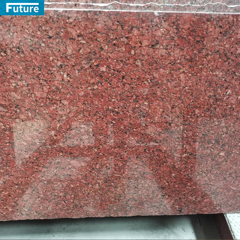 Polish Glazed Wholesales Durable Indian Red Granite Slab For Wall Veneer Ceiling Tiles Floor Tiles Kitchen Countertop Stone Projects