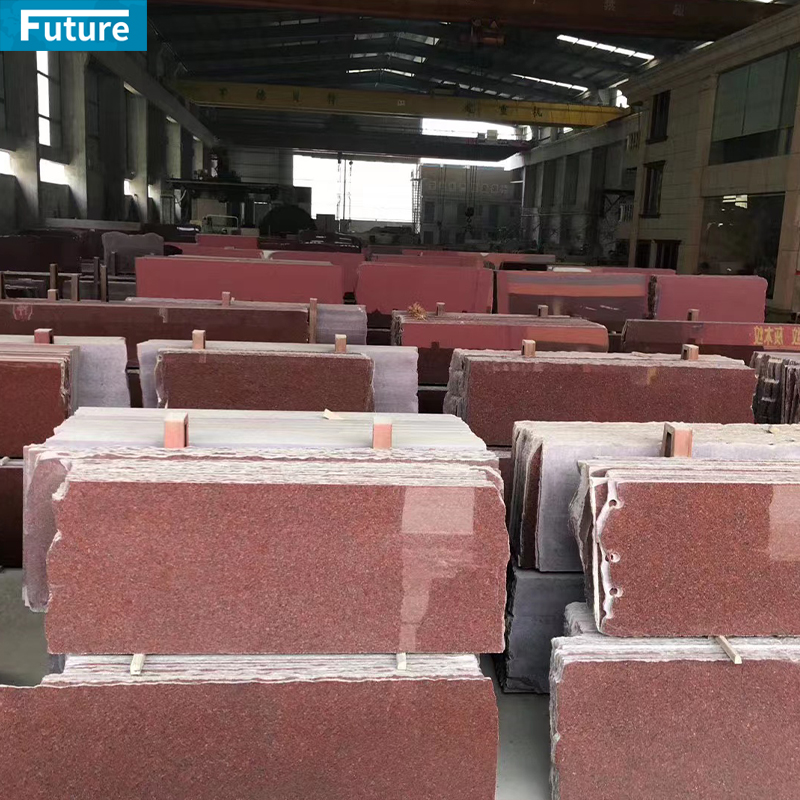 Polish Glazed Wholesales Durable Indian Red Granite Slab For Wall Veneer Ceiling Tiles Floor Tiles Kitchen Countertop Stone Projects