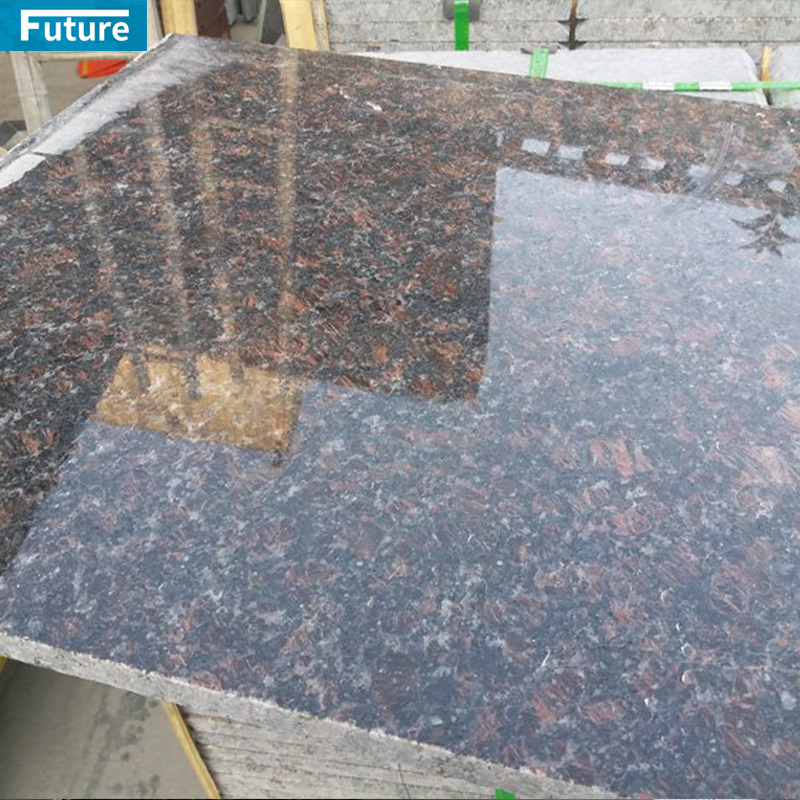 Natural Polish Glazed Durable Tan Brown Granite Slab For Wall Veneer Ceiling Tiles Floor Tiles Kitchen Countertop Stone Projects Wall Panel House Decoration Staircase