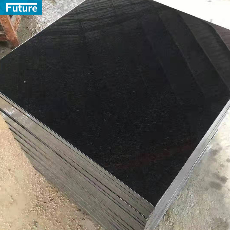 Durable Pure Black Granite Slab For House Decoration Hotel Lobby Decor Swimming Pool Tiles Wall Panel Kitchen Countertop Staircase