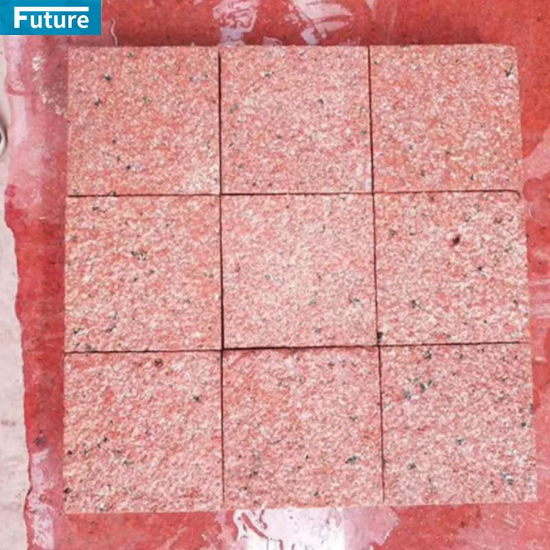 Natural Polished Durable Lakha Red Granite Slab For House Decoration Hotel Lobby Decor Swimming Pool Tiles Wall Panel Kitchen Countertop Staircase